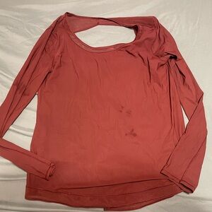 lululemon athletica Red Long Sleeve Top